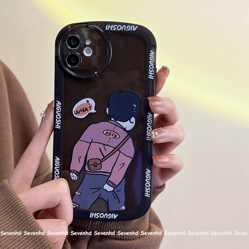 Ốp Điện Thoại Dẻo Họa Tiết Hoạt Hình Chàng Trai / Cô Gái Cho iPhone 14 13 12 11 Pro Max X XR Xs Max 8 7 6 6s Plus SE 2020