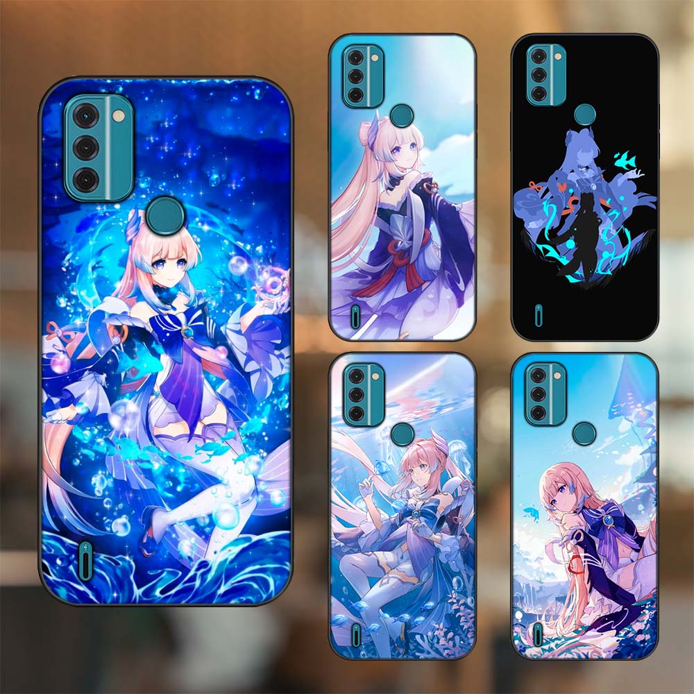 Ốp lưng Nokia C31 viền đen in hình Sangonomiya Kokomi Genshin Impact