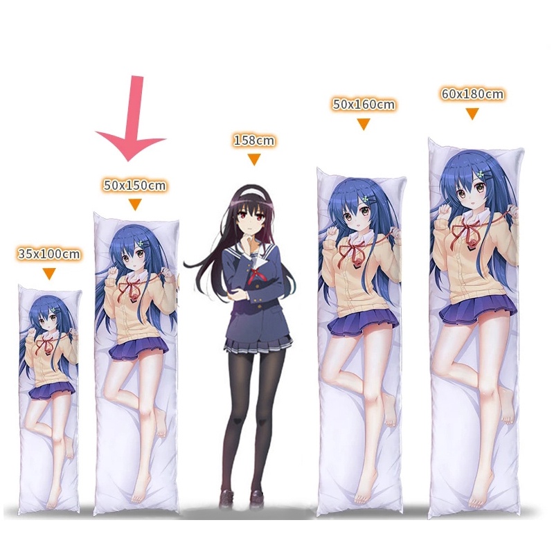 Anime cho thuê bạn gái mizuhara chizuru dakimakura vỏ gối otaku waifu peachskin fullbody ném áo gối trang trí bộ đồ giường