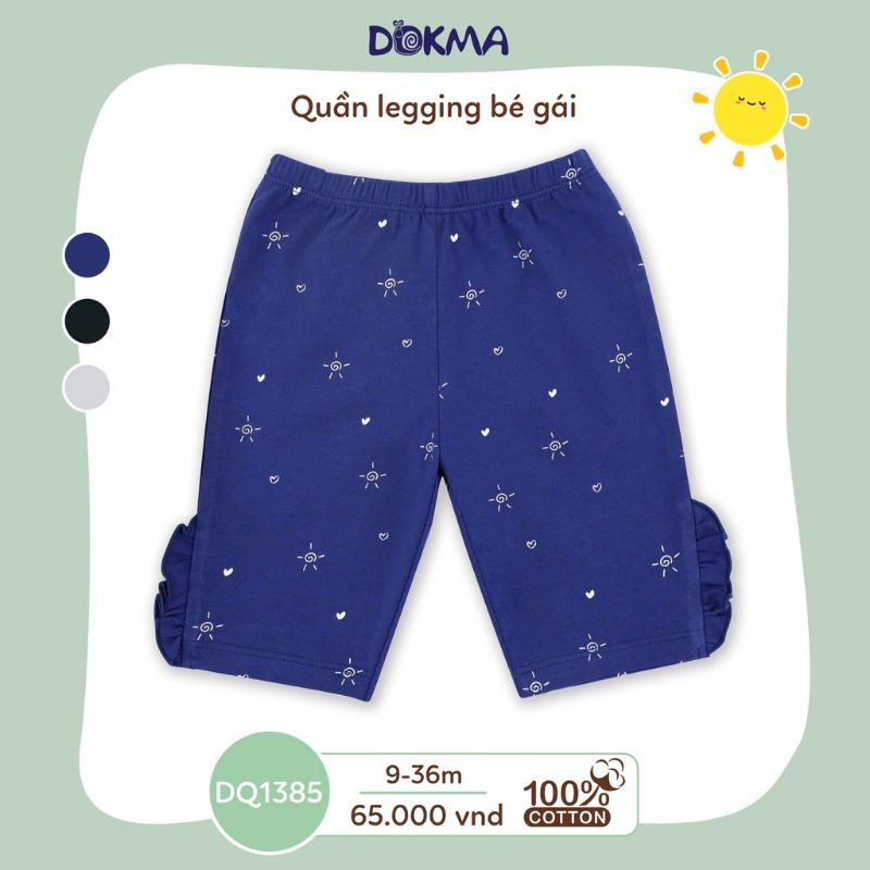 Quần legging đùi bé gái Dokma 9-36M DQ1385, DQ1361