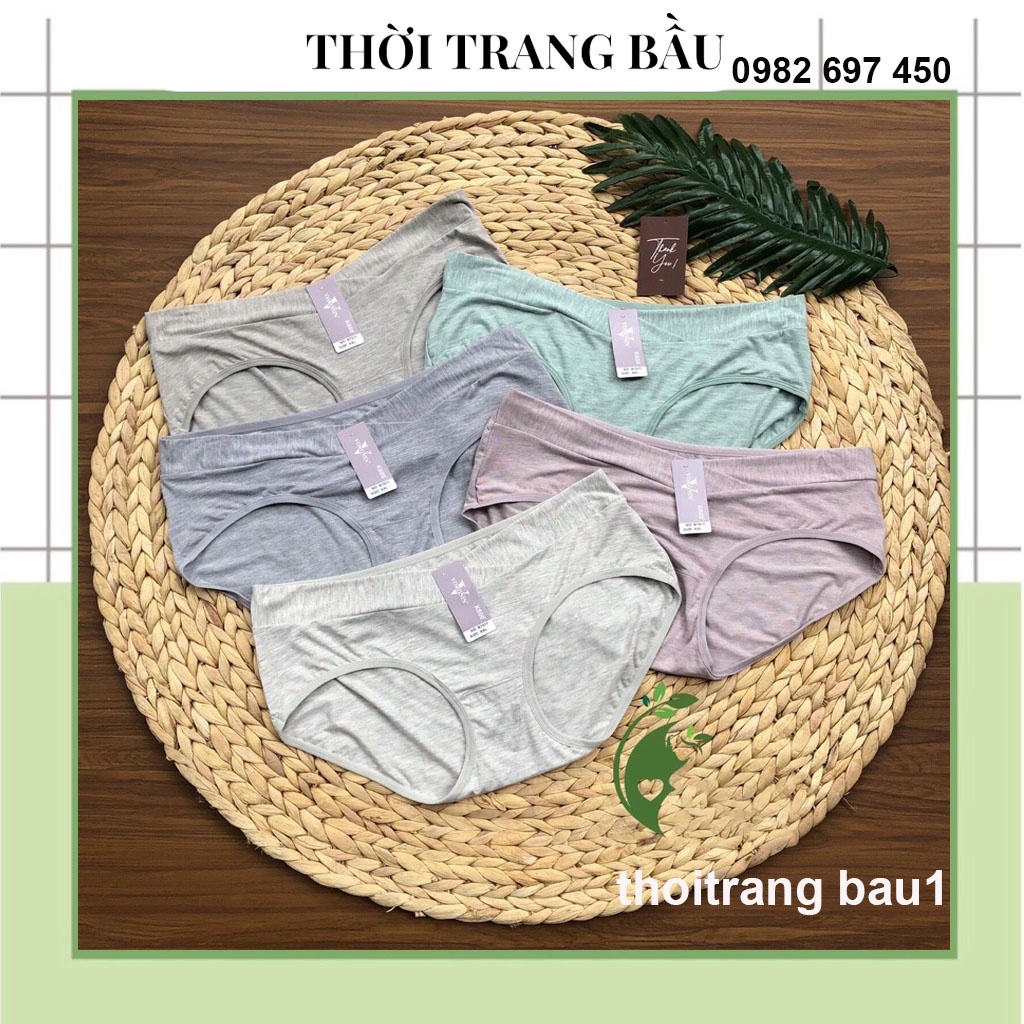 [thoitrangbau1 V65] QUẦN LÓT BẦU-QUẦN LÓT THIẾT KẾ CẠP CHÉO THÔNG HƠI, CHẤT COTTON CO GIÃN 4 CHỀU SIÊU MÁT CHO MẸ BẦU