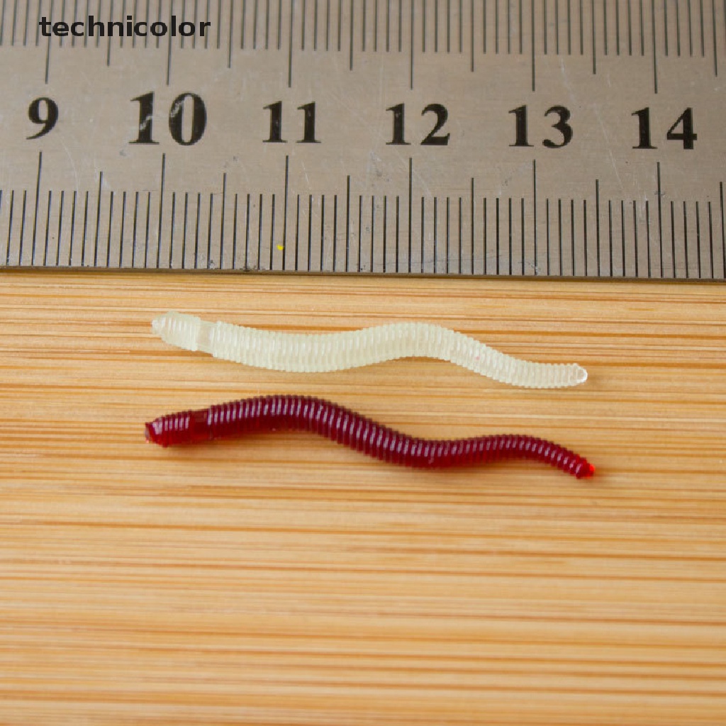 100 Mồi Giun Đất Nhân Tạo Bằng Silicon Mềm Câu Cá Hiệu Quả