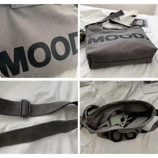 T362/Mood Bag - Túi vải đeo chéo MOOD phong cách unisex vintage