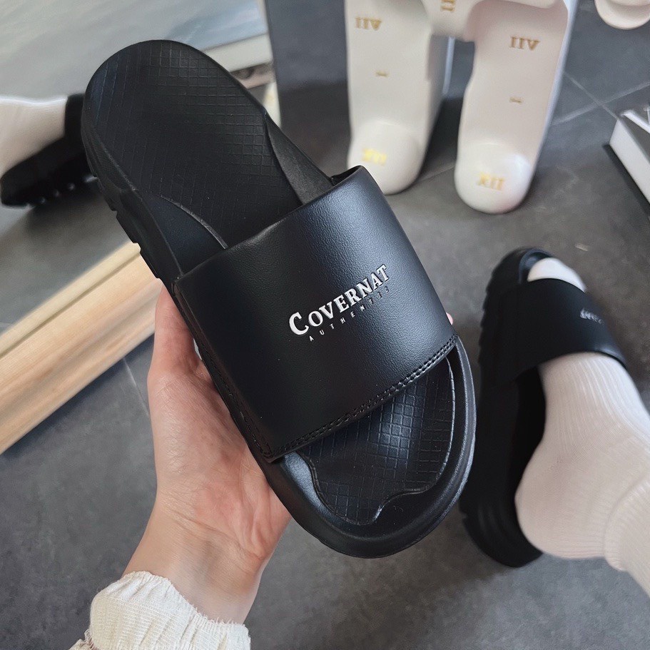 Dép nam nữ chữ C covernet đế 4cm mang không bị xẹp, dép Fila độn đế siêu nhẹ hot hit 2022