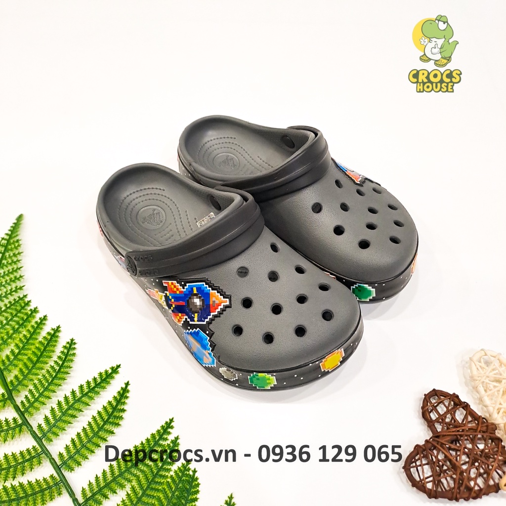 Dép sục cross tên lửa 3D bé trai cao cấp, dép cross trẻ em - Nhà Cá Sấu