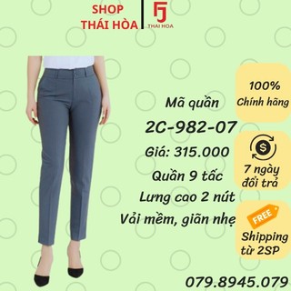 Quần tây Thái Hòa 9 tấc màu xám chất vải nhẹ nhàng thoải mái