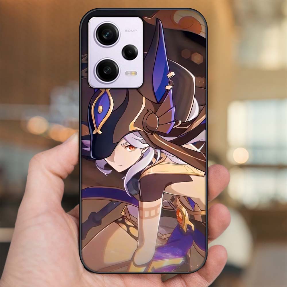 Ốp lưng Xiaomi Redmi Note 12 viền đen in hình Cyno Genshin Impact