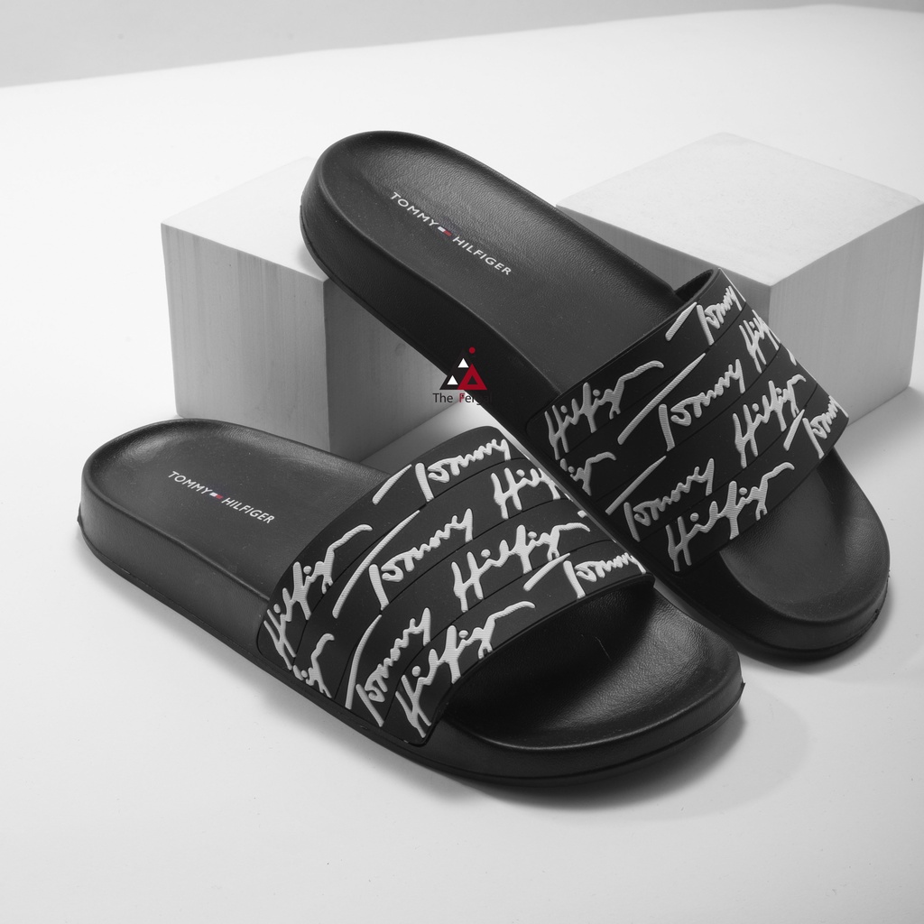 Dép Tommy Hilfiger Nam Chính Hãng 🔴SIMPLE SNEAKER🔴 Dép Quai Ngang Tommy Authentic