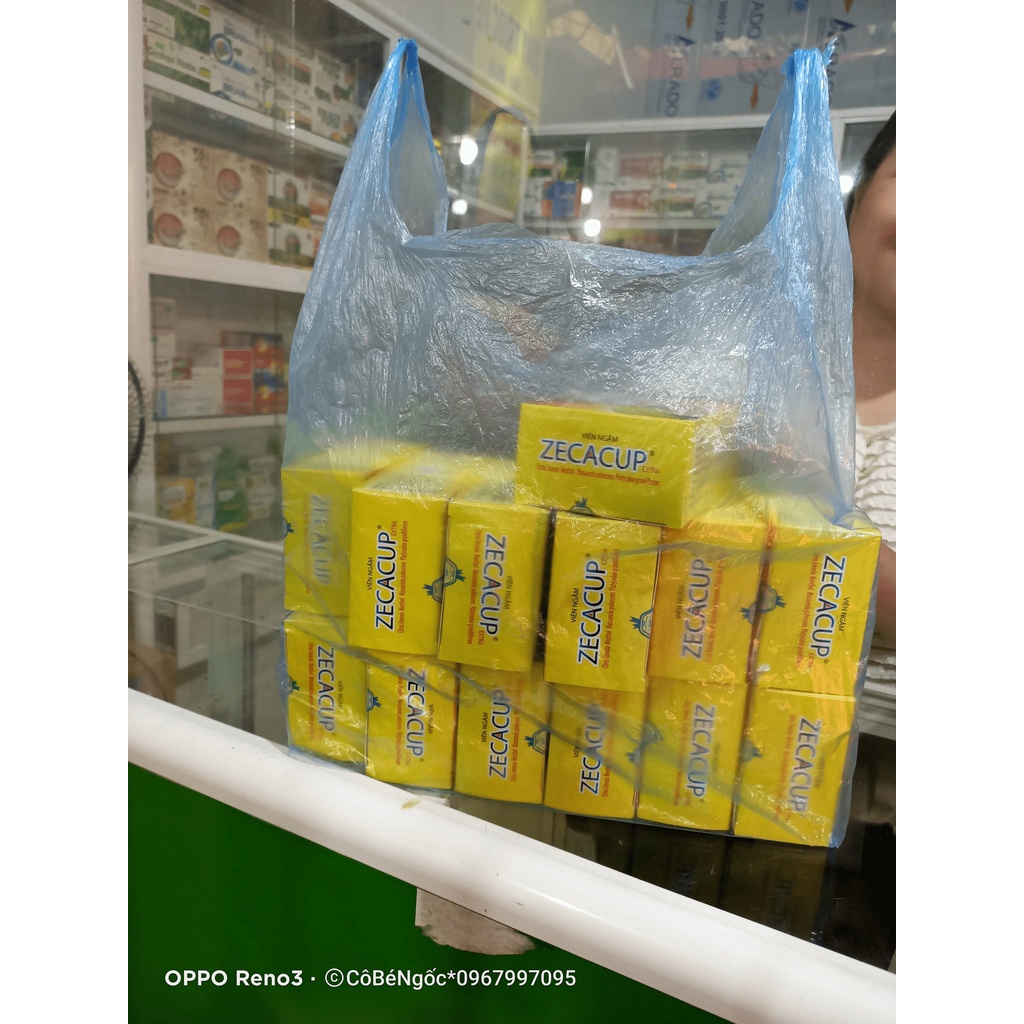 ZECACUP Viên Ngậm - Bổ Phế, Giảm Ho, Loãng Đờm, Làm Ấm Đường Hô Hấp, Giúp Giảm Đau Rát Họng Và Khản Tiếng Do Ho Kéo Dài