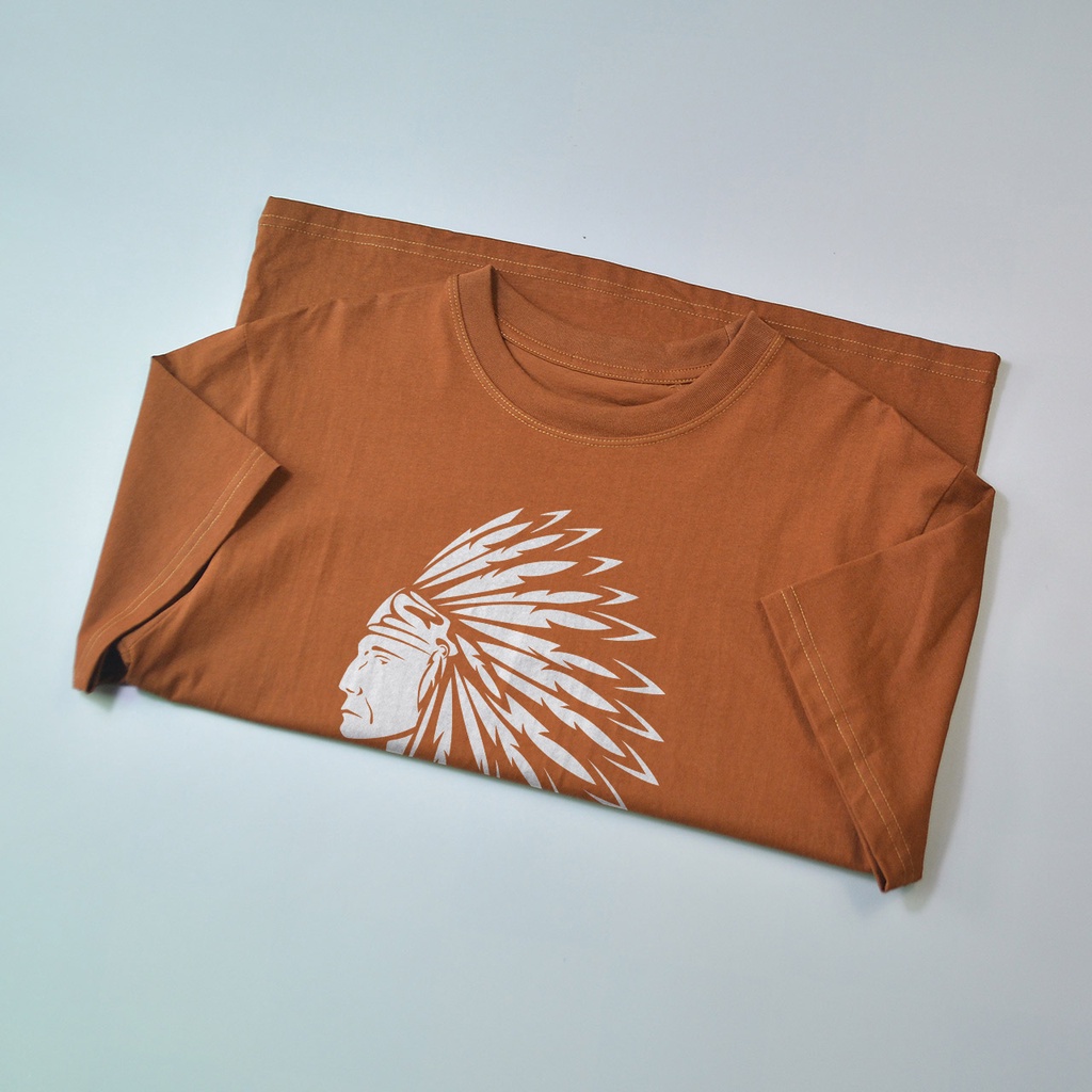 Áo Thun Nam Cổ Tròn KATUSCO Warrior Skull A2294, Cotton 100% 2 Chiều, Phom Rộng Từ 50-80Kg