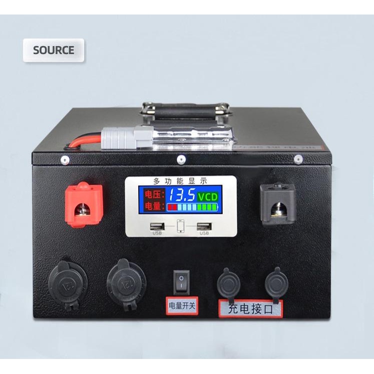 Bình Pin Lithium 12V-150AH Dung lượng thực CÓ LED hiển thị - 150AH NEW.