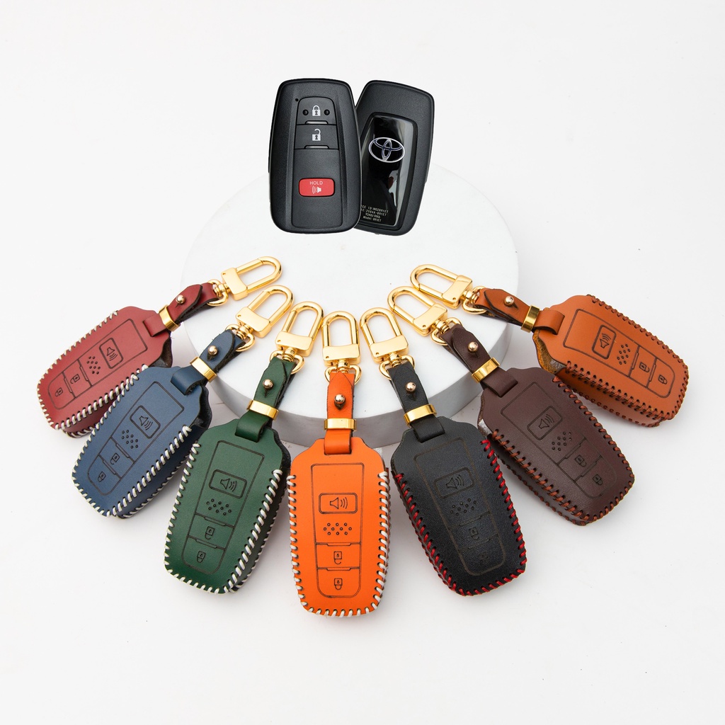 Bao da chìa khóa ô tô xe hơi BB toyota cross 2020-2023 bọc chìa khóa smartkey da thật chống xước chính hãng OTOBOX