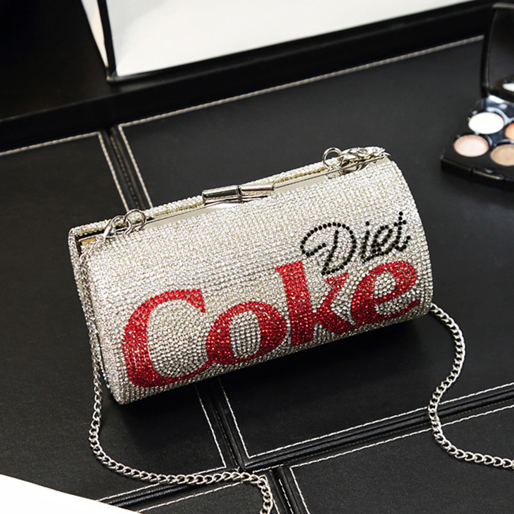 Túi Đeo Chéo Đính Đá Lấp Lánh Thời Trang Cho Nữ