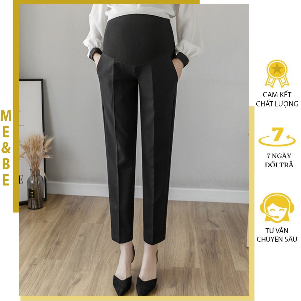 QUẦN BẦU CÔNG SỞ DÁNG BAGGY ĐẸP CÓ CHỈNH CHUN BỤNG - QUẦN BẦU THỜI TRANG HÀN QUỐC MẶC ĐI LÀ ĐI CHƠI