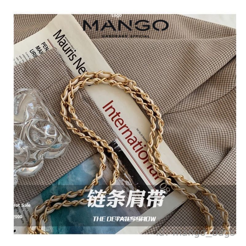 Túi xách nữ đeo chéo 3 ngăn trần trám khoá sập dây đeo da luồn xích phong cách trẻ trung