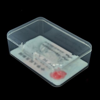 Storage Box Case Plastic Clear Organizer Small Transparent Rectangular Collection Container