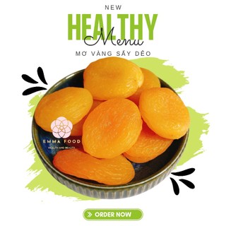 250G Mơ Vàng Sấy Dẻo Không Đường EMMA FOOD Trái Cây Sấy Dẻo Không Đường Ăn Vặt Healthy Lành Mạnh Tốt Cho Sức Khỏe
