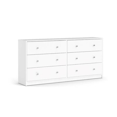 GUILF, Tủ đựng đồ dùng hiện đại 3 tầng 6 ngăn kéo DRA_115, 143x35x68cm, tủ gỗ Scandi Home