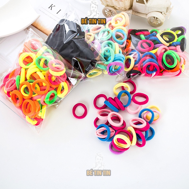Dây cột tóc cho bé/ thun cột tóc 50 dây nhỏ trẻ em