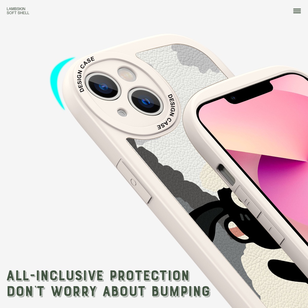 Xiaomi Redmi Note 10 10S 9 9S 8 7 Pro 5G Cho Ốp lưng điện thoại In Hình Lambskin Cartoon Shawn Sheep