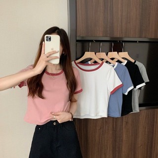 Áo thun nữ tay ngắn cổ tròn mỏng mùa hè VEN001