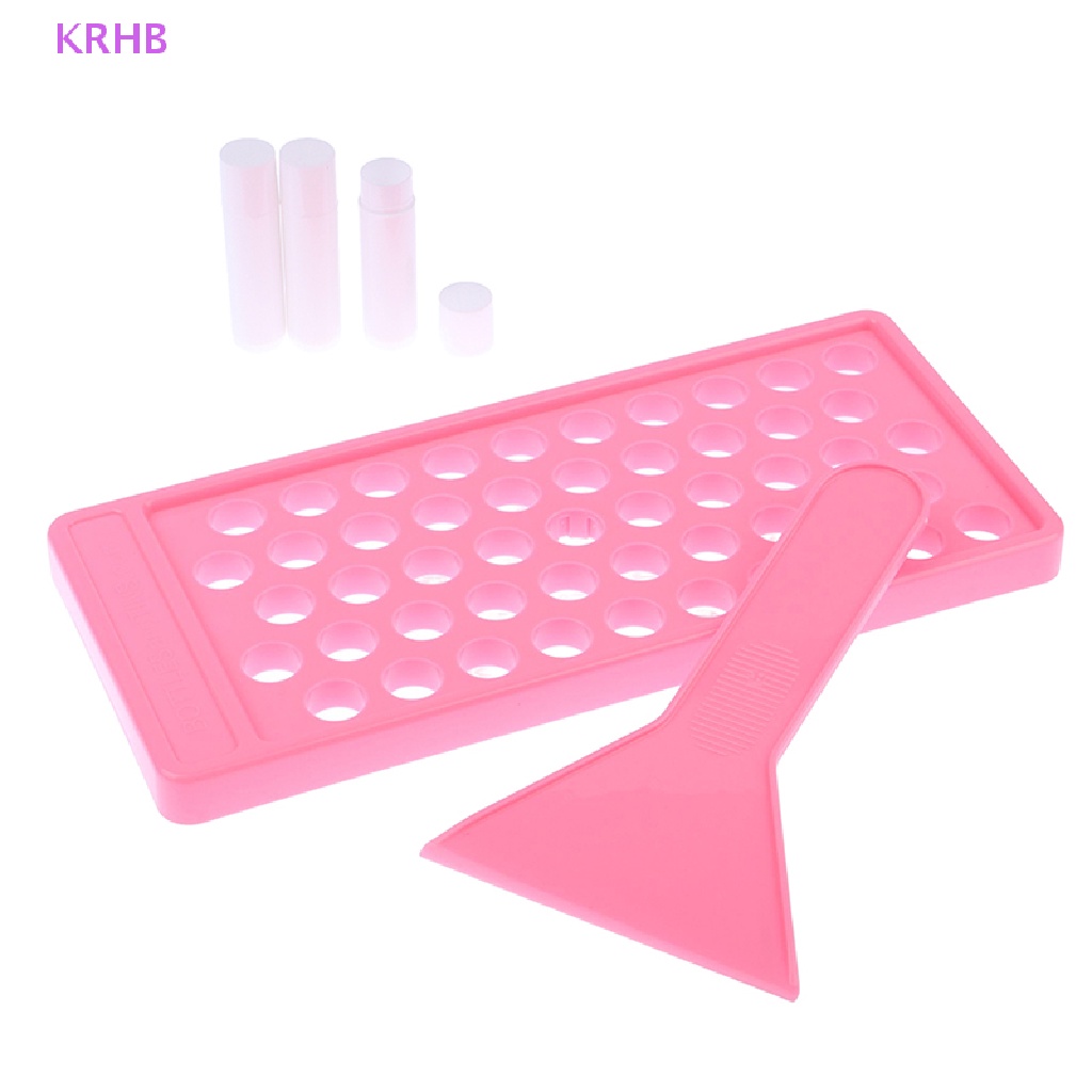 Bộ Dụng Cụ Tự Làm Son Dưỡng Môi 50 Ống Rỗng Tiện Dụng Mới