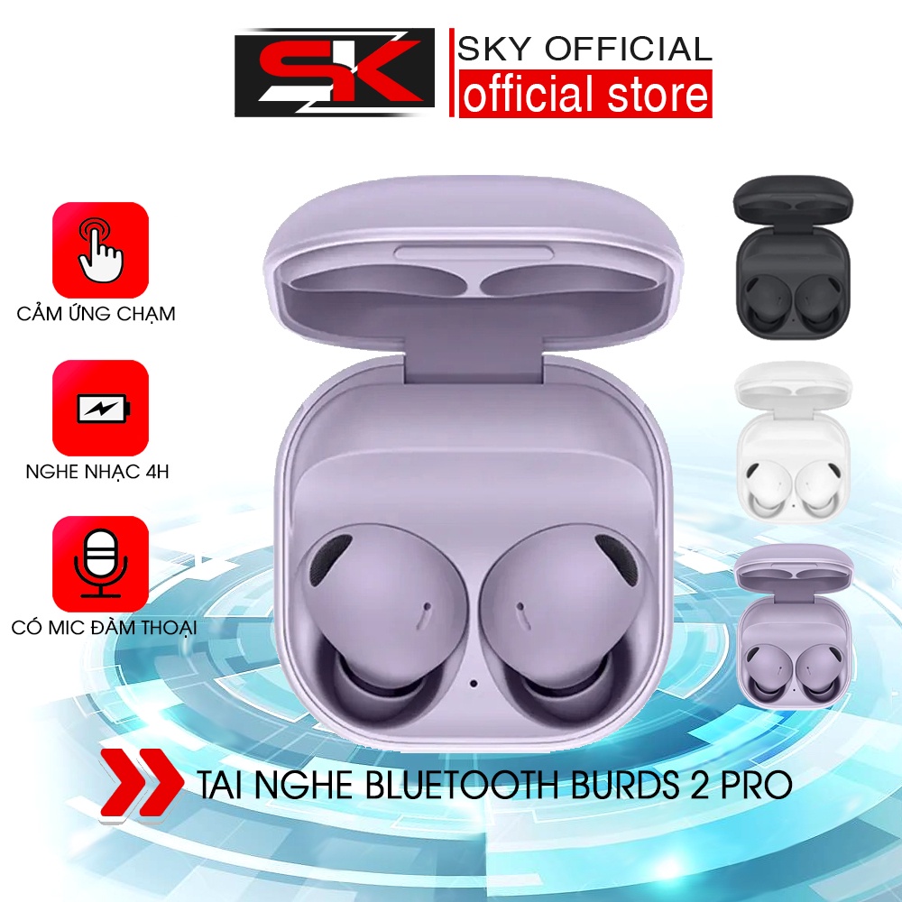 Tai Nghe Bluetooth Không Dây SKYONE Buds Pro 2 IPX7 Chống Thấm Nước - Âm Thanh Tuyệt Đỉnh CHÍNH HÃNG SKYONE