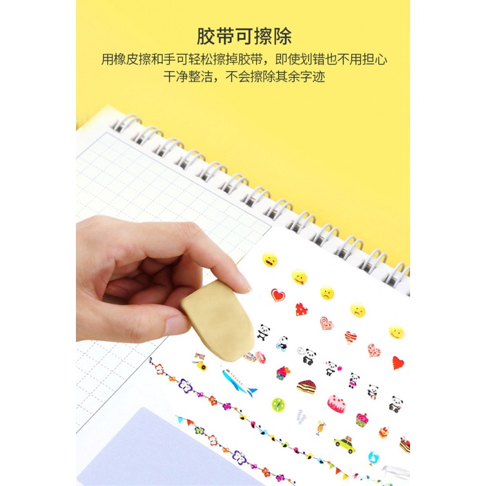 Băng Keo Hoạt Hình Phối Ren Dễ Thương Dùng Trang Trí Sổ Tay diy