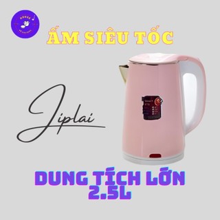 Ấm đun siêu tốc jiplai 2.5l - 2 lớp cách nhiệt cao cấp an toàn