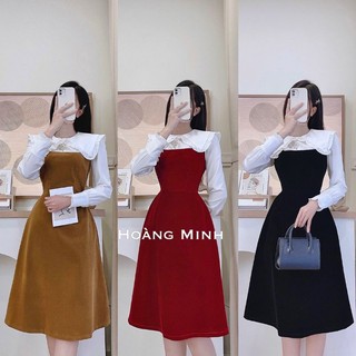 Váy xoè Nhung cổ sen