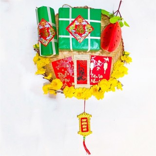 set mẹt trang trí tết