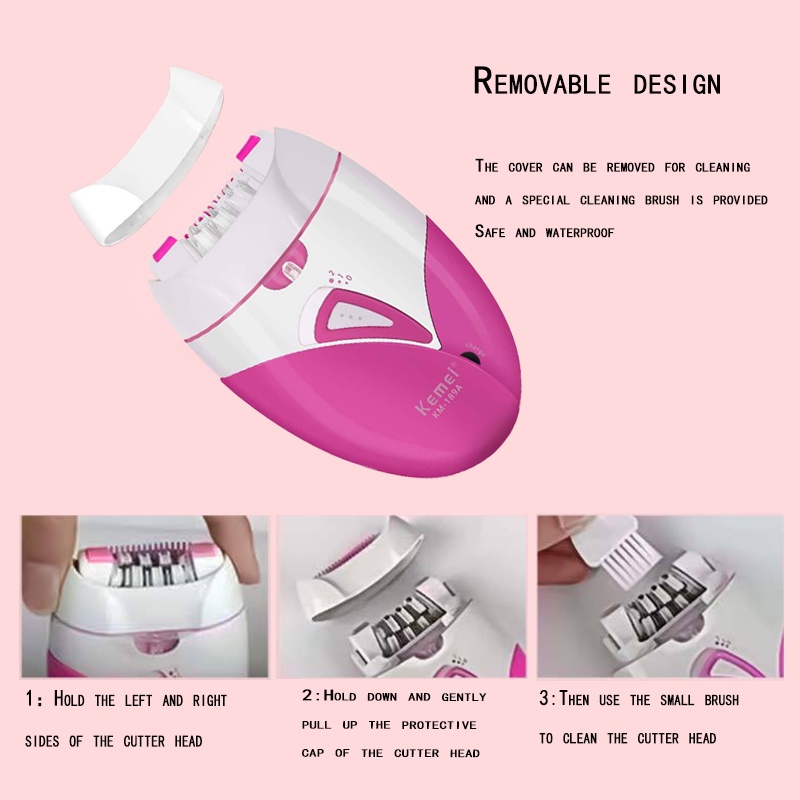 Máy Tẩy Lông Toàn Thân Kemei KM-189A Dành Cho Nữ