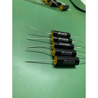 Tụ loa đen vàng xpp 1.5uf 400v, tụ cả treble, tụ cản trép