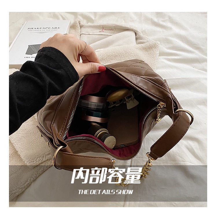 Túi Xách JASMIN NOIR Đeo Chéo Họa Tiết Sọc Caro Thời Trang Cho Nữ