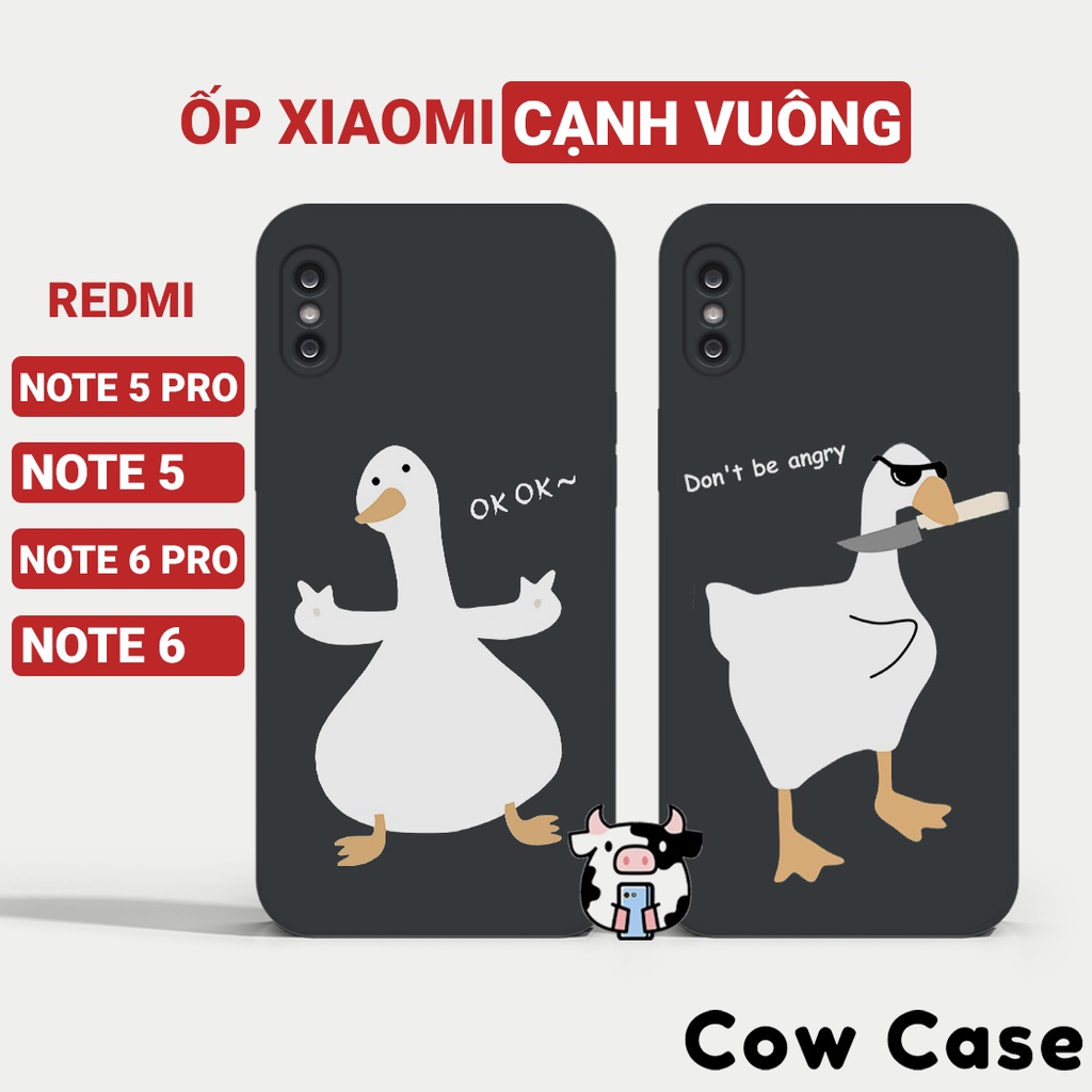Ốp lưng Redmi Note 5 / Note 6 Pro cạnh vuông Cowcase | Vỏ điện thoại Xiaomi bảo vệ camera toàn diện BC4