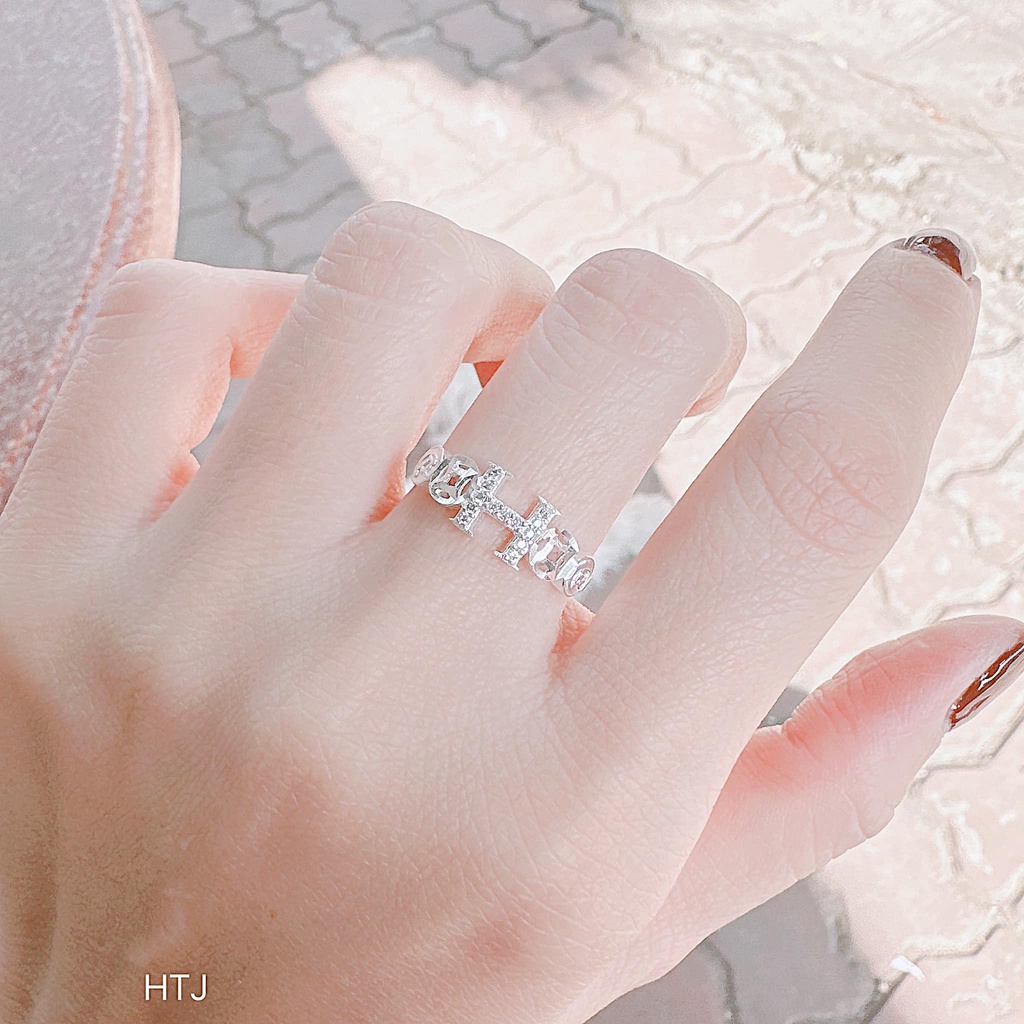 Nhẫn chữ H , mẫu mới về ,.