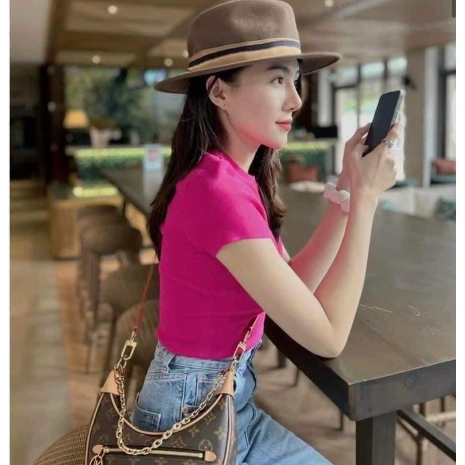 Áo croptop nữ kiểu ôm tay ngắn cổ tròn bigsize LEN Z.R 4 MÀU