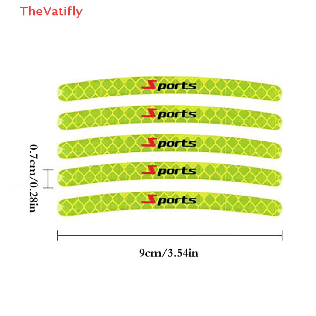 Set 20 Miếng Dán Phản Quang Cảnh Báo Trang Trí Bánh Xe Hơi