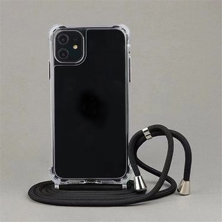 Ốp Điện Thoại Cứng Trong Suốt Có Dây Đeo Chéo Cho IPhone 13 12 MiNi 11 14 Pro Max XS XR X 8 7 Plus SE 3 IPhone 14 Plus