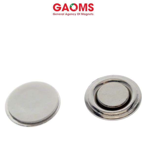 Nam châm cài áo 1 nút tròn GAOMS, huy hiệu, thẻ tên