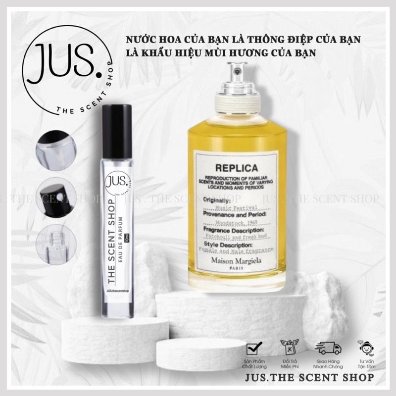 Nước hoa dùng thử 𝐑𝐞𝐩𝐥𝐢𝐜𝐚 𝐌𝐮𝐬𝐢𝐜 𝐅𝐞𝐬𝐭𝐢𝐯𝐚𝐥 Test 5ml/10ml [ 𝐉𝐔𝐒.𝐓𝐡𝐞𝐬𝐜𝐞𝐧𝐭 ]