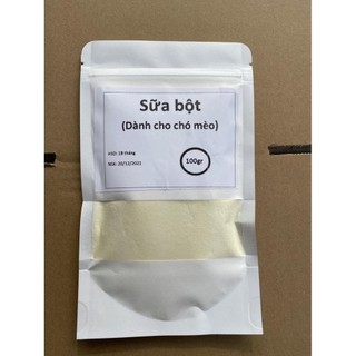 Sữa bột 100gr Sữa cho chó mèo dạng bột (Bio milk new)