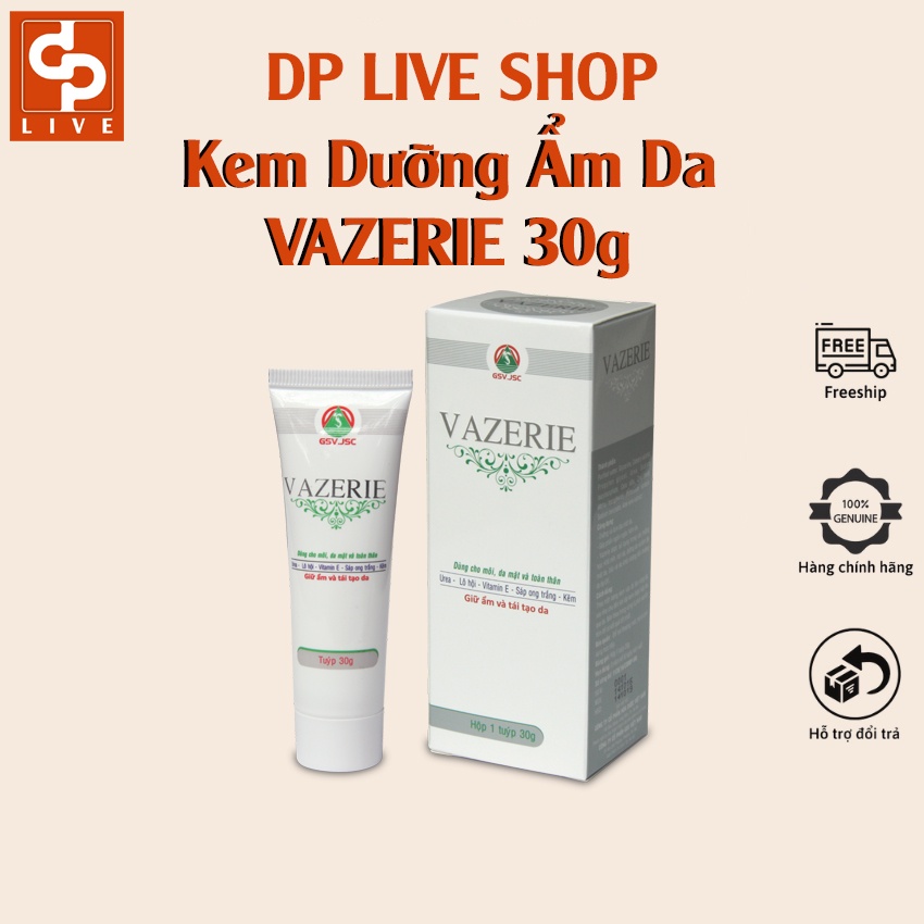 Vazerie Tuýp 30g -ngăn ngừa hăm da,khô môi, dạn da