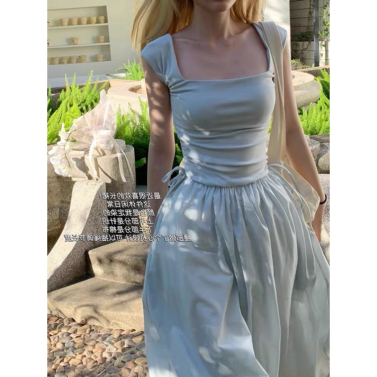 Váy Tiểu Thư Cổ Vuông Xuân Hè, Đầm Dáng Xòe - Do Do Dress