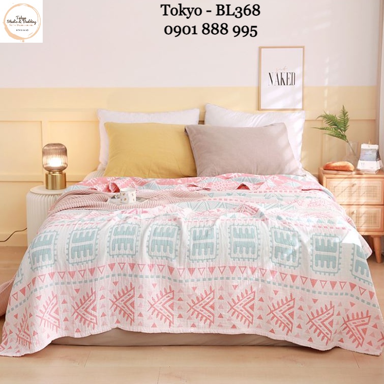 SO 33_Chăn Hè Xô Organic Cotton Dòng Phổ thông/Basic 3 lớp