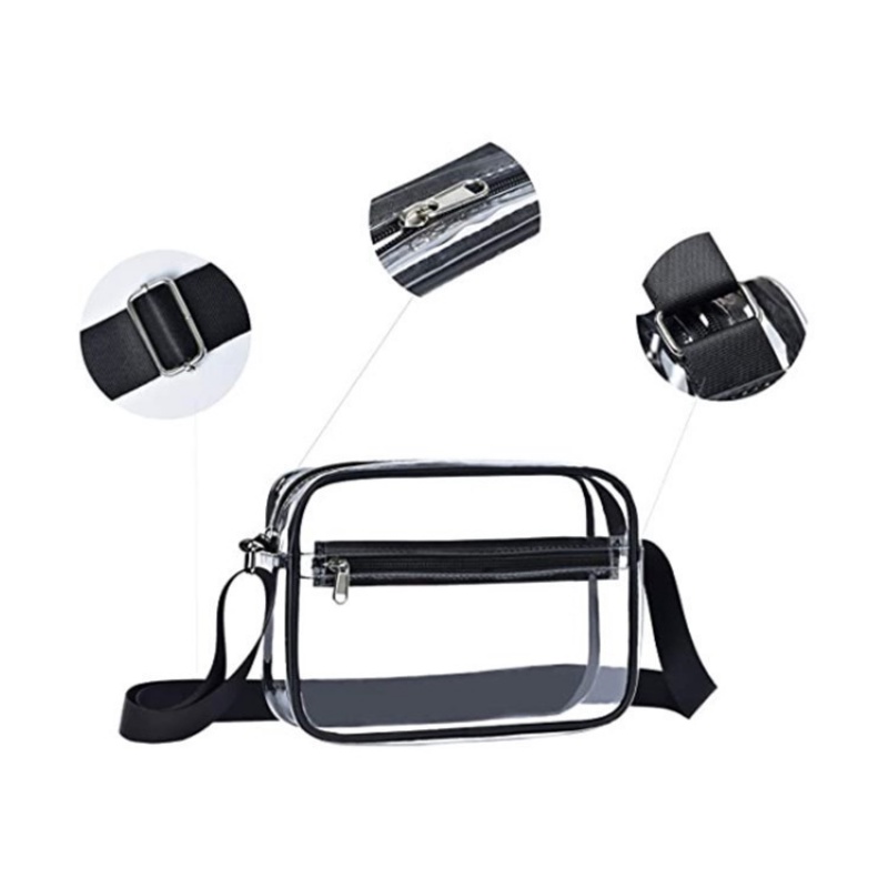 Túi Đựng Mỹ Phẩm Bằng PVC Trong Suốt Cỡ Lớn Chống Thấm Nước Tiện Dụng Mang Theo Du Lịch