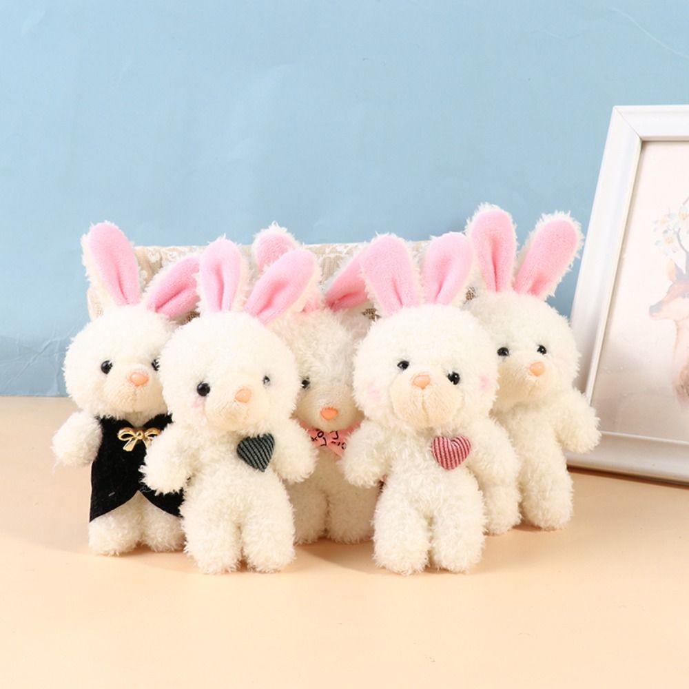 DARNELL Móc Khóa Thỏ Nhồi Bông Dễ Thương Dùng Để Trang Trí