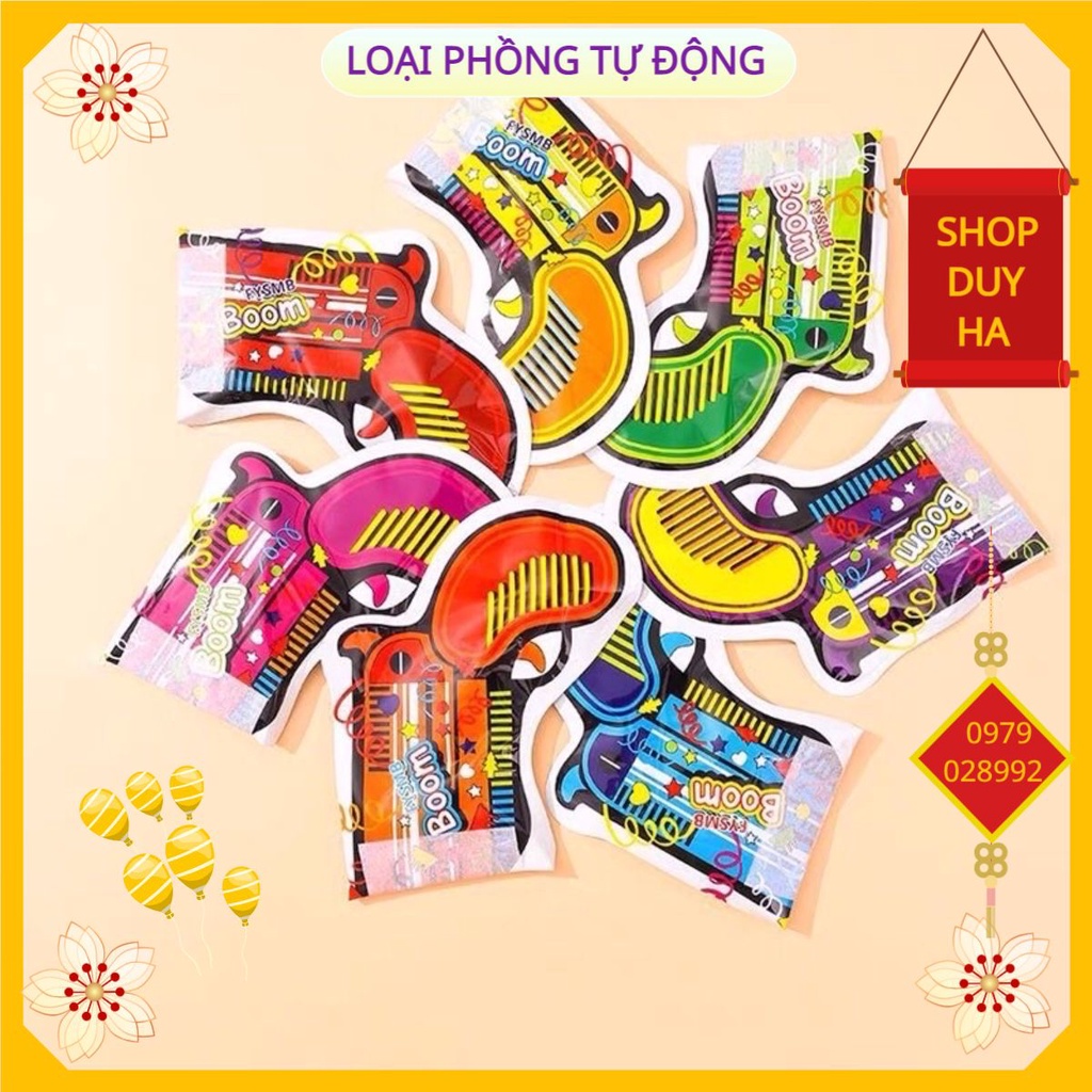 Súng bắn hoa giấy cầm tay dùng cho tiệc sinh nhật, cưới hỏi