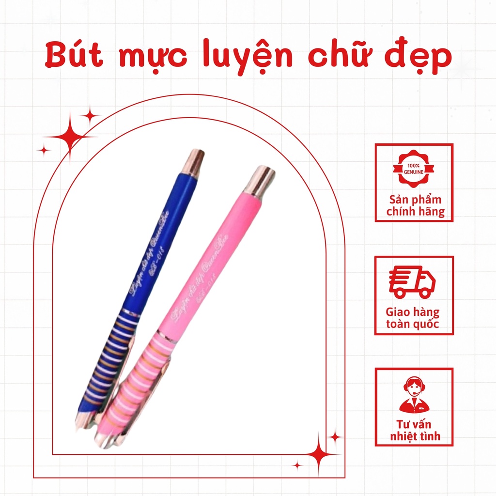 Bút Máy QueenBee 018 Chuyên Dùng Luyện Chữ Đẹp Có Khắc Tên Dễ Thay Mực Thay Ngòi Thay Ruột Bút