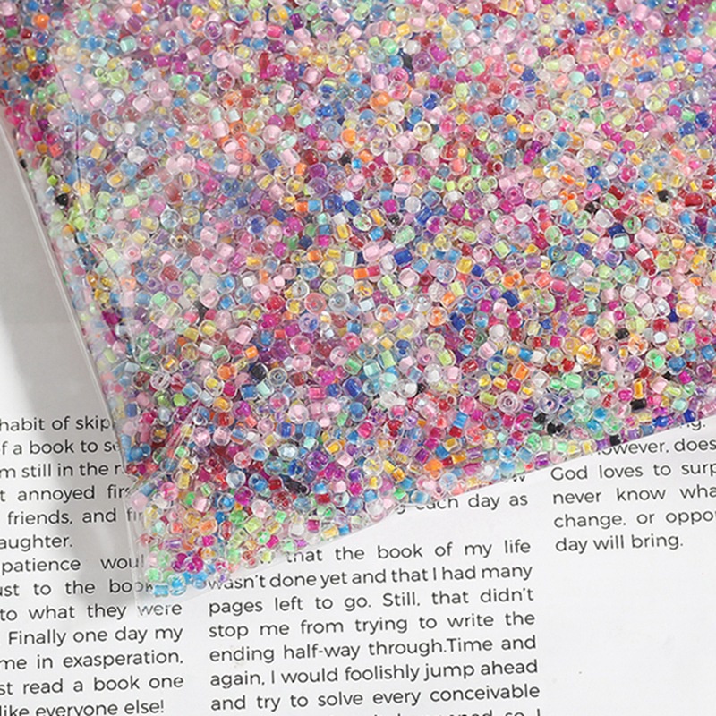Hạt Cườm Kính 2 / 3 / 4mm Nhiều Màu Sắc Dùng Làm Đồ Thủ Công Trang Trí Váy Cưới